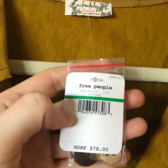 FREE PEOPLE So-Fari Satin Utility Bodysuit NWT! - Picture 4 of 4